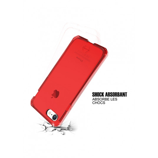 AntiShock Gel -kuori Spectrum iPhone 7:lle (punainen)