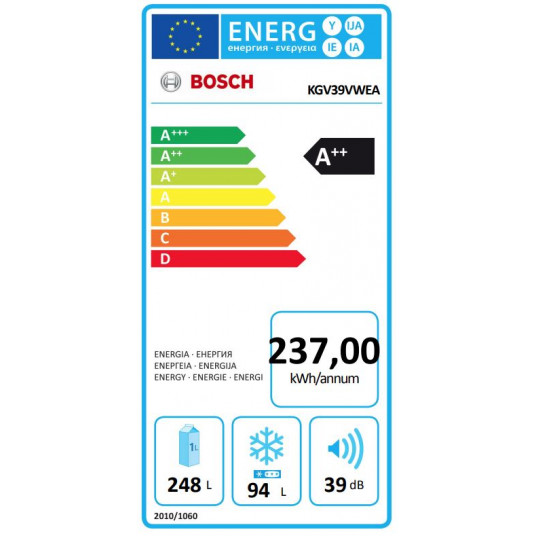 Jääkaappi Bosch KGV39VWEA