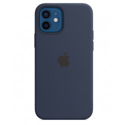 Kotelo Apple iPhone 12 | 12 Pro silikonikotelo MagSafella - Deep Navy MHL43ZM/A