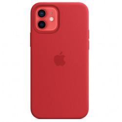 Kotelo Apple iPhone 12 | 12 Pro silikonikotelo MagSafella - punainen MHL63ZM/A