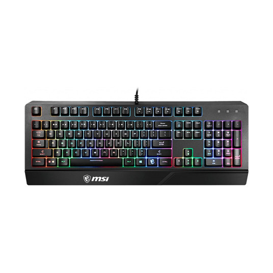 Pelinäppäimistö MSI VIGOR GK20 Pelinäppäimistö, RGB LED-valo, US, Langallinen, Musta