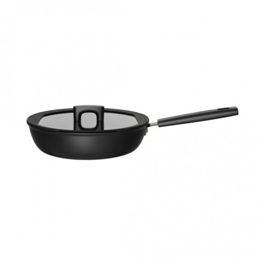 Paistinpannu kannella Fiskars Hard Face 1052232, 28 cm/3,5 L