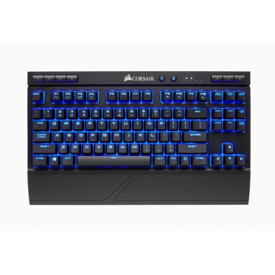 Näppäimistö Corsair K63 Blue LED, Cherry MX Red, langaton/langallinen, musta