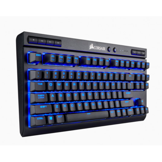 Näppäimistö Corsair K63 Blue LED, Cherry MX Red, langaton/langallinen, musta