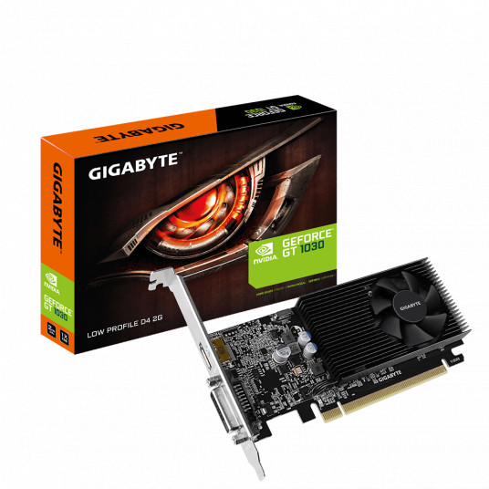 Gigabyte GV-N1030D4-2GL 1.0 NVIDIA, 2 Gt, GeForce GT 1030, DDR4, PCI Express 3.0, prosessorin taajuus 1417 MHz, DVI-D-portteja 1, HDMI-portteja 1, Muistin kellotaajuus 2100 MHz