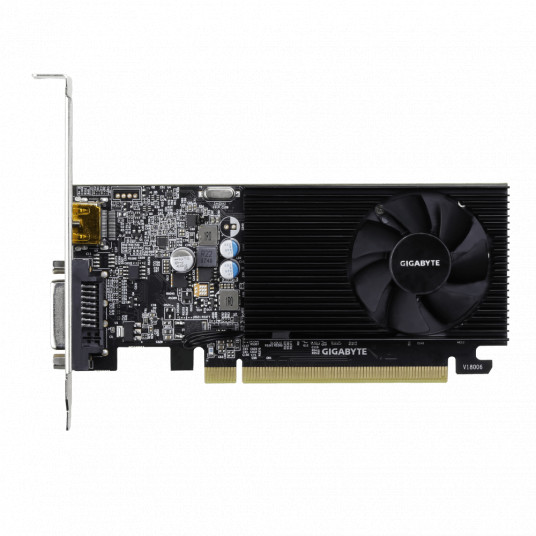 Gigabyte GV-N1030D4-2GL 1.0 NVIDIA, 2 Gt, GeForce GT 1030, DDR4, PCI Express 3.0, prosessorin taajuus 1417 MHz, DVI-D-portteja 1, HDMI-portteja 1, Muistin kellotaajuus 2100 MHz