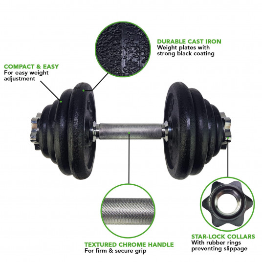 Käsipaino Tunturi 14TUSCL235, 15kg