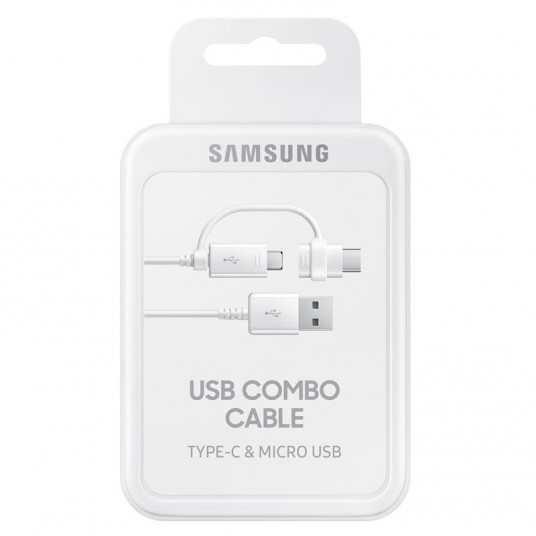 Samsung Type C Micro USB Dual Data Kaapeli EP-DG930DWE Valkoinen