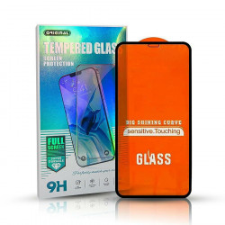 Timy Original Full Face / Full Glue karkaistu lasi kehyksellä Samsung Galaxy A42 5G Black