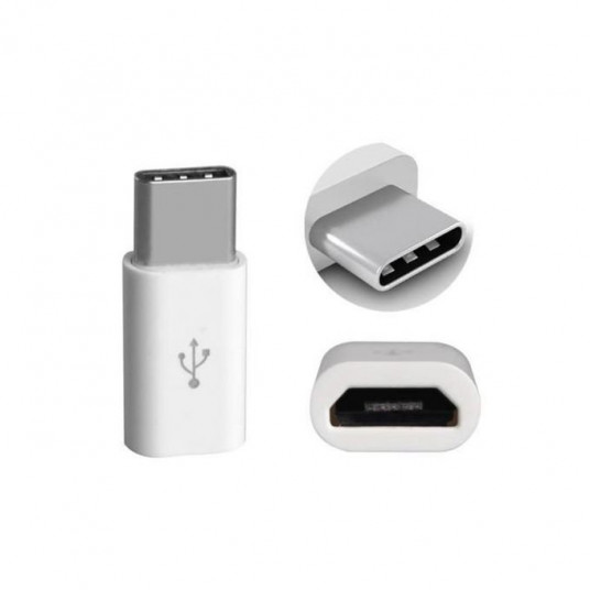 Mocco Universal Adapter Micro USB - USB Type-C -liitäntä valkoinen (EU Blister)
