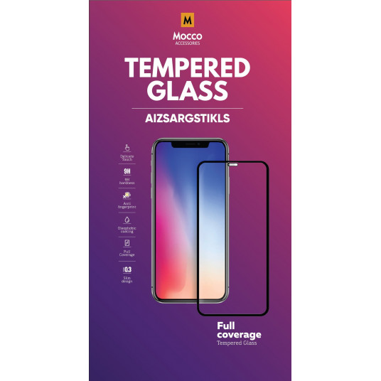 Mocco Full Face 5D / Full Glue Tempered Glass Full Coverage kehyksellä Huawei Y5 / Y5 Prime (2018) Musta