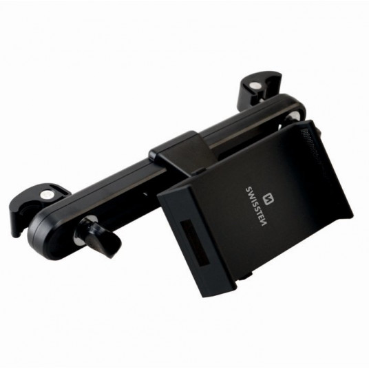 Swissten S-Grip T1-OP yleiskäyttöinen auton istuimen pidike tableteille / puhelimille / GPS musta