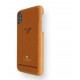 VixFox-korttipaikan takakuori iPhone XSMAX -puhelimelle karamelliruskea