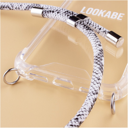 Lookabe kaulakoru Snake Edition iPhone Xr hopea käärme loo019