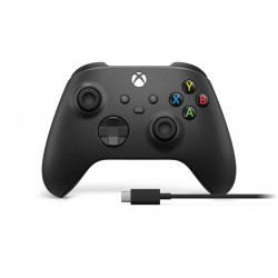 Microsoft XBOX -sarjan langaton ohjain + USB-C-kaapeli hiilimusta