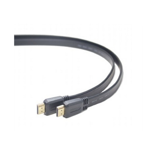 Cablexpert 3 mm, musta, HDMI uros-uros litteä kaapeli