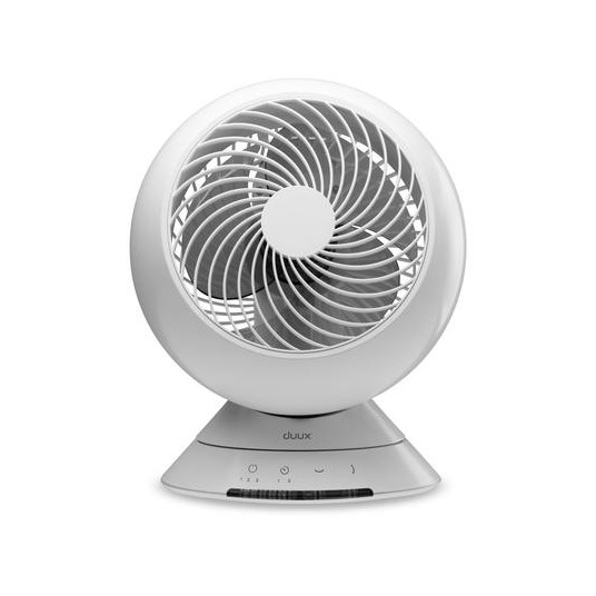 Duux Fan Globe -pöytätuuletin, Nopeuksien lukumäärä 3, 23 W, Oscillation, Halkaisija 26 cm, Valkoinen