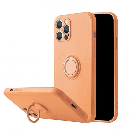 Mocco Pastel Ring silikoninen takakuori Xiaomi Redmi Note 9T Orangelle
