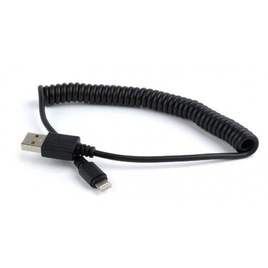 CABLE LIGHTNING USB2 1.5M/SPIRAL CC-LMAM-1.5M GEMBIRD