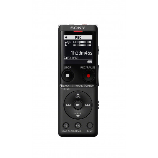 Sony Digital Voice Recorder ICD-UX570 LCD, musta, MP3-toisto