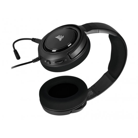 Kuulokkeet Corsair HS35 Carbon Stereo, PC/Console Black