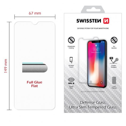 Swissten Ultra Slim Tempered Glass Premium 9H näytönsuoja Huawei Y6s