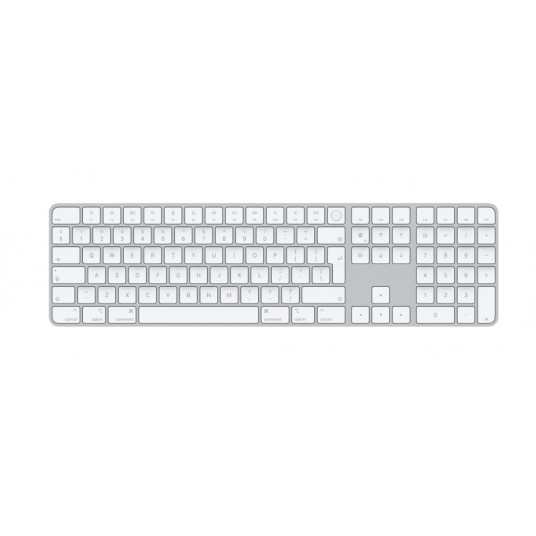 Apple Magic Keyboard Touch ID:llä ja langattomalla numeronäppäimistöllä, Mac-malleille Applen silikonilla, Bluetoothilla, ruotsilla