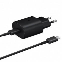 Laturi Samsung USB-C 25W, 1m Musta