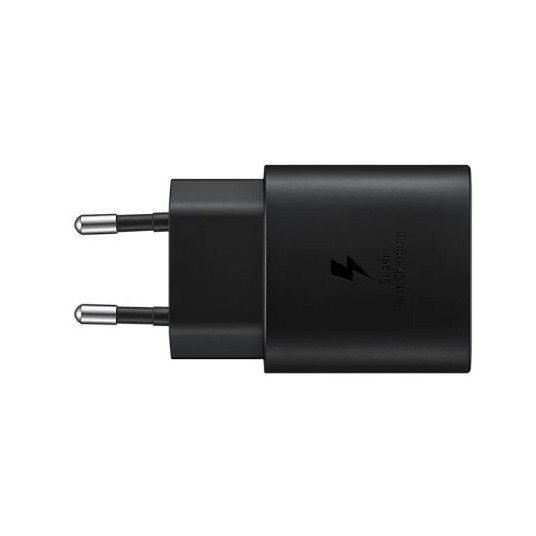 Laturi Samsung USB-C 25W, 1m Musta