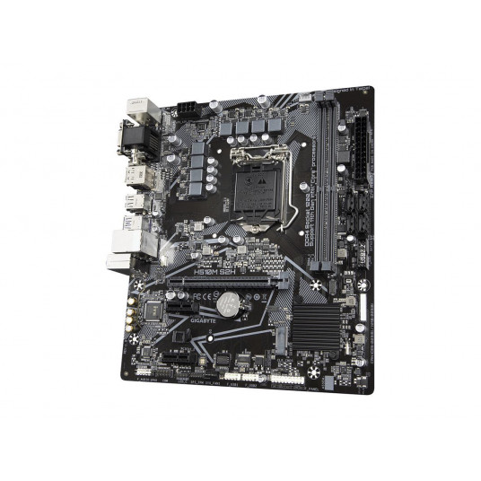 Gigabyte H510M S2H V2 1.0 M/B Prosessoriperhe Intel, Prosessorikanta LGA1200, DDR4 DIMM, Muistipaikat 2, Tuetut kiintolevyliitännät SATA, M.2, SATA-liittimien määrä 4, Piirisarja Intel H510 Express, Micro ATX