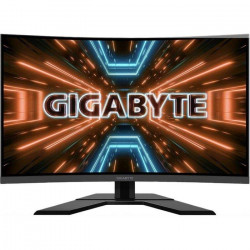 Näyttö GIGABYTE G32QC A, 31,5", VA, QHD, kaareva, 1 ms, 350 cd/m², 165 Hz, musta