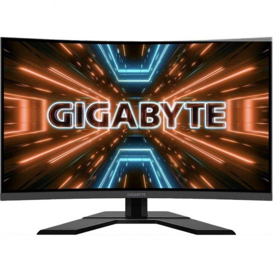 Näyttö GIGABYTE G32QC A, 31,5", VA, QHD, kaareva, 1 ms, 350 cd/m², 165 Hz, musta