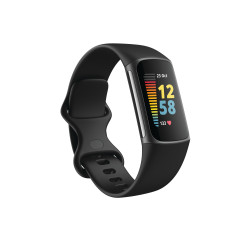 Aktiivisuusranneke Fitbit Charge 5, Fitness & Health Tracker, grafiitti/musta ruostumaton teräs FB421BKBK