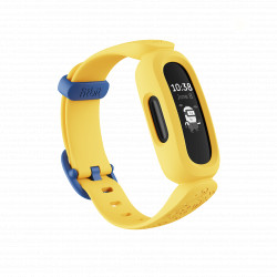 Aktiivisuusranneke Fitbit Ace 3 Fitness Tracker lapsille, musta/Minions Keltainen FB419BKYW