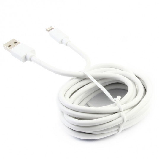 Muvit Whiten USB-Lightning 3 m kaapeli