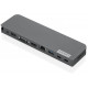 Lenovo USB-C Mini Dock, langallinen, USB 3.2 Gen 1 (3.1 Gen 1) Type-C, 3,5 mm, 10 100 1000 Mbit/s, harmaa