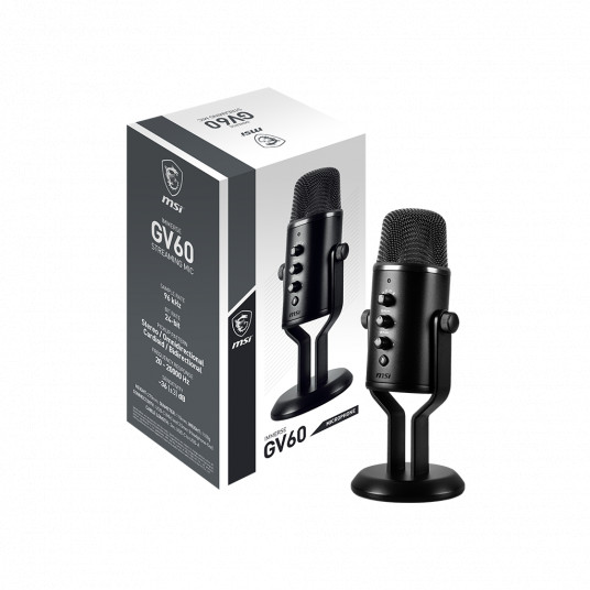 MSI Streaming Microphone Upota GV60 Black