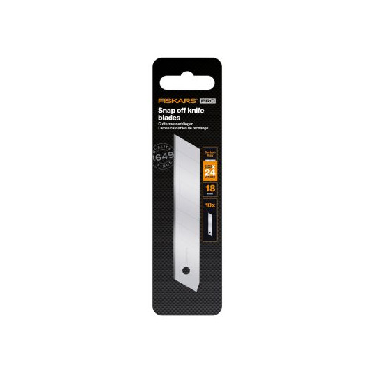 Terä yleisveitselle murtuvalla terällä Fiskars CarbonMax 18mm, 10 kpl (1048066)