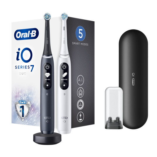 Sähköhammasharja Oral-B iO 7 Duo Pack Valkoinen/Musta Onyx
