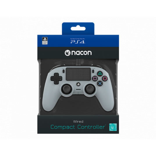 Peliohjain Nacon Compact Controller PS4, Wired, Grey
