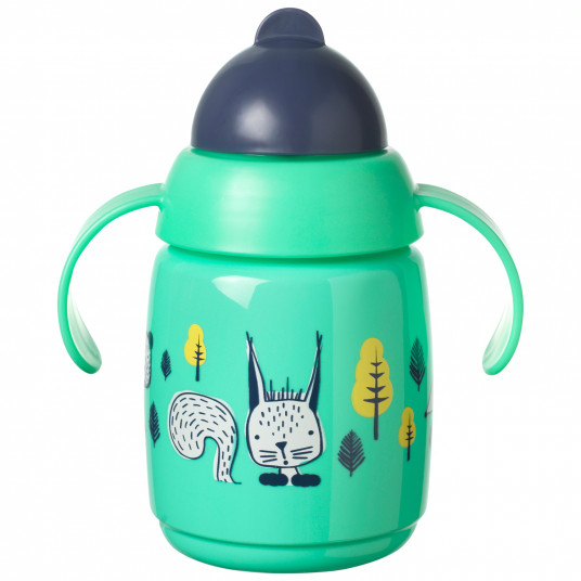 TOMMEE TIPPEE koulutuskuppi pillillä, 7m+, 300ml, vihreä, 447830