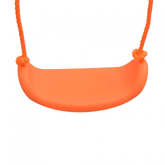 Kolmipaikkainen keinu liukumäellä, oranssi sp.