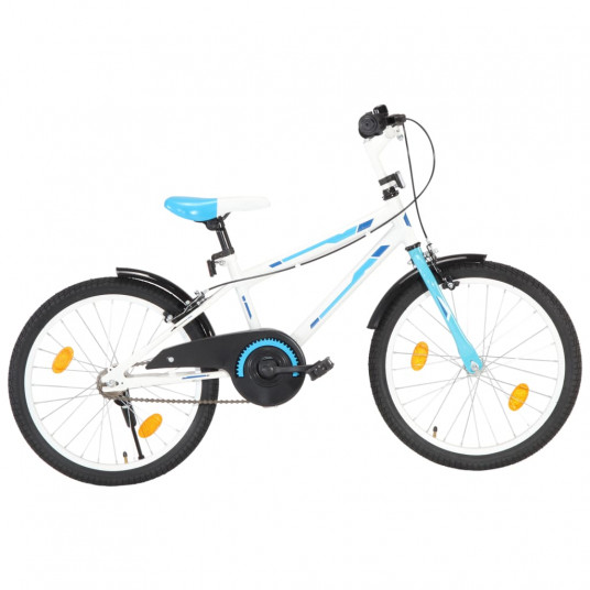 Lasten polkupyörä, sininen ja valkoinen, 20 tuumaa