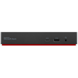 Lenovo ThinkPad Universal USB-C Smart Dock, jonka virtalähteenä on Microsoft Azure Sphere (Max näyttöjä: 3/Max resoluutio: 4K/60Hz/Tuet: 2x4K/60Hz/1xEthernet LAN (RJ-45)/2xDP 1.4/1xHDMI 2.1/311 (1B) aina päällä)/2xUSB 2.0/1xThunderbolt 3 and 4 downstream/