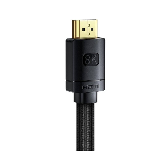 Cable Baseus HDMI 2.1 -kaapeli 8K 60 Hz 48 Gbps / 4K 120 Hz / 2K 144 Hz 3D eARC QMS