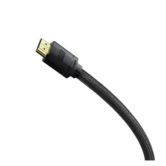 Cable Baseus HDMI 2.1 -kaapeli 8K 60 Hz 48 Gbps / 4K 120 Hz / 2K 144 Hz 3D eARC QMS