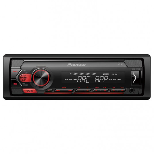 Autostereot Pioneer, mechaless, USB, punaiset numerot