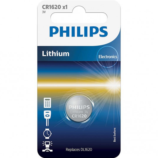 Akku Philips CR1620 Lithium 3 V (16,0 x 2,0)