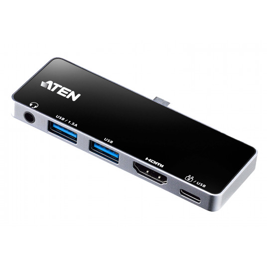 Aten UH3238 USB-C Travel Dock Power Pass Through -telakalla