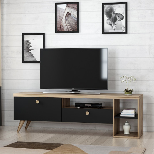 TV-taso Hanah Home Parion - musta, tammi